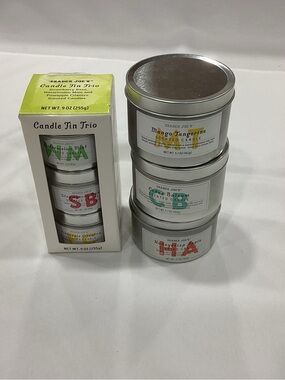 Trader Joe's Scented Candle Tin Trio - Citrus & Balsam Scents